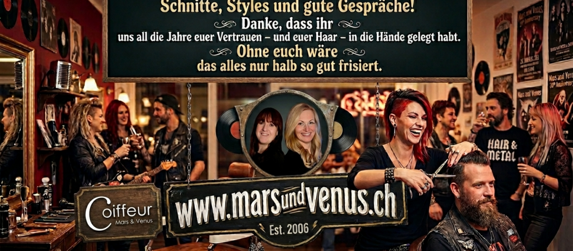 20 Jahre Mars & Venus – Ein grosses Dankeschön an unsere treuen Kunden!